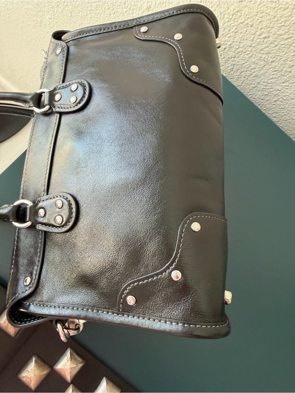 Coach Black Rhyder 24 Satchel with Removable Straps - Picture 11 of 11